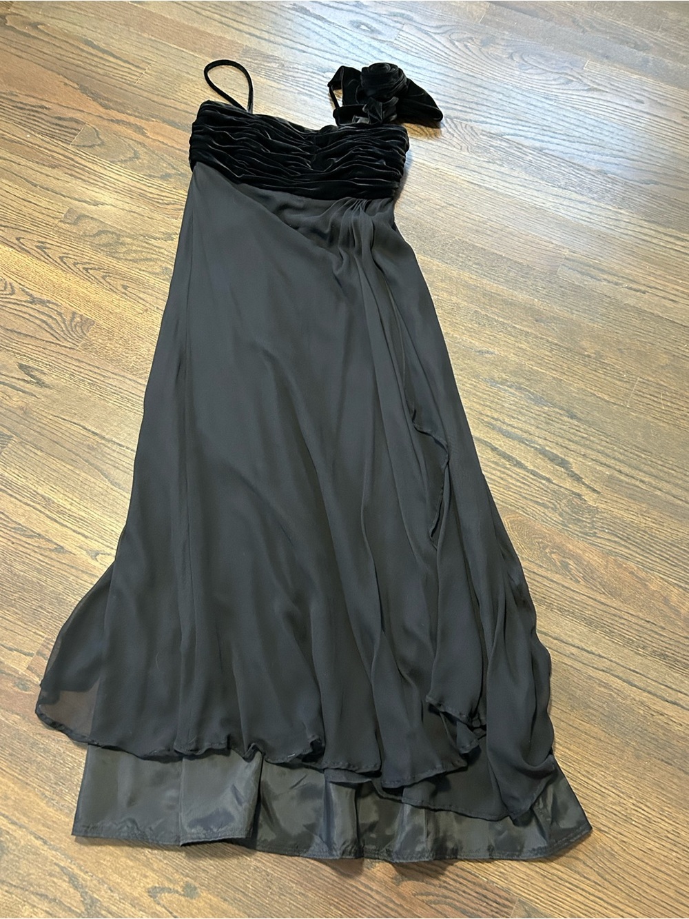JS Collections Black Evening Gown